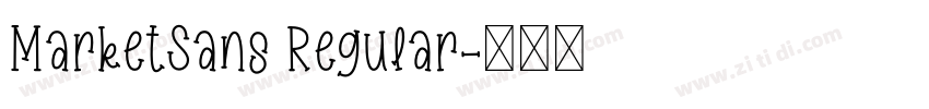 MarketSans Regular字体转换